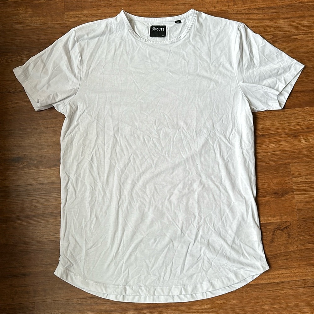 Cuts Clothing AO Curve Hem Tee White - XL